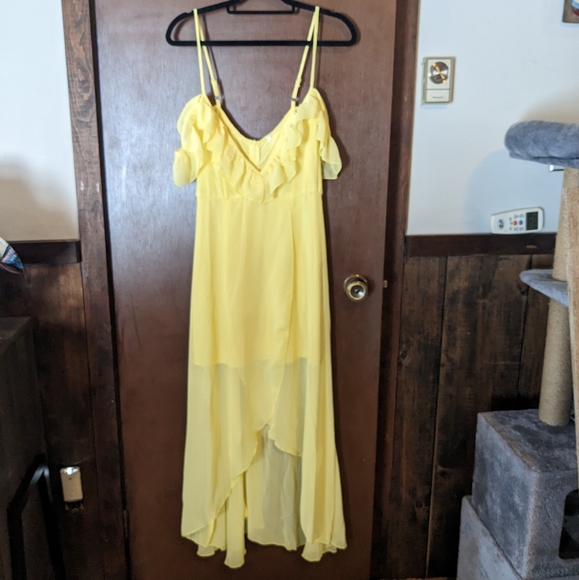 Ruffles Cold Shoulder Dress - Picture 7 of 8